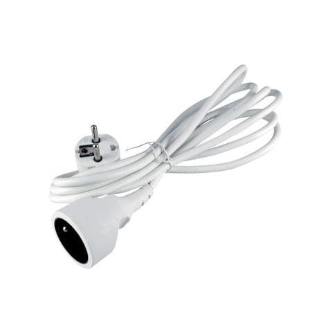 10m, 250V, 10A, Maschio / femmina, 10m, Bianco, 250V, 10A - Foto 1