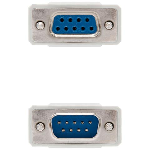 10.14.0502 - Cavo di Comunicazione seriale RS232 Null Modem, DB9 / M-DB9 / H, Maschio-femelle, Beige, 1.8 MTS - Foto 3