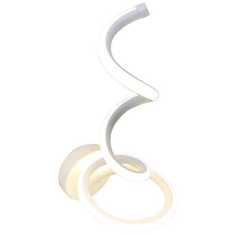 Applique A Spirale Da Parete Interno Lampada Led Luce Neutra Naturale 12 W E24n - Foto 4