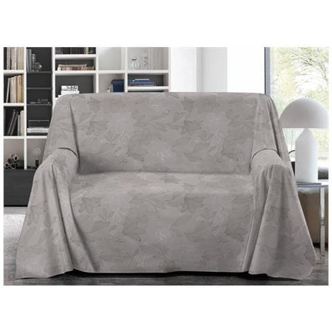 Telo Arredo Granfoulard Copritutto Salvadivano 100% Cotone Disegno Lily Singolo Beige - Foto 1