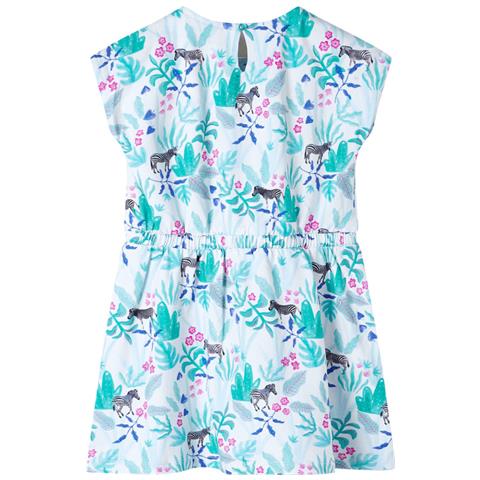 Abito Da Bambina Ecru E Menta Scuro 128 - Foto 2