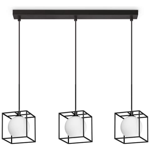 Lampadario A Sospensione Contemporaneo Lingotto Metallo Nero G9 4w 3000k Ip20 - Foto 1