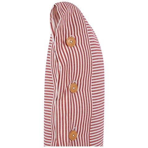 Cuscino Decorativo Aalita Cotone 40 X 60 Cm A Strisce Rosso - Foto 2