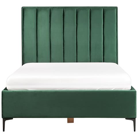 Set Da Camera Da Letto Velluto Sezanne 140 X 200 Cm Verde Scuro - Foto 7