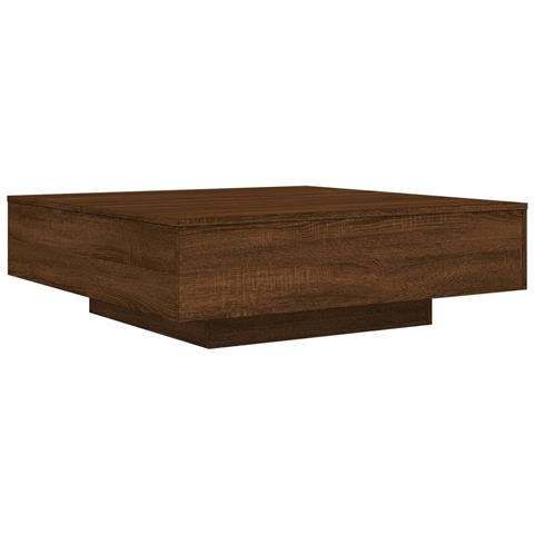 Tavolino Salotto Rovere Marrone 100x100x31 Cm Legno Multistrato - Foto 2