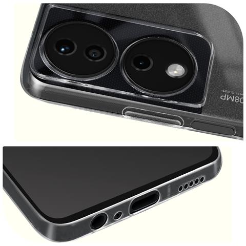 Cover In Silicone Flessibile Per Honor 90 Smart, Trasparente - Foto 5
