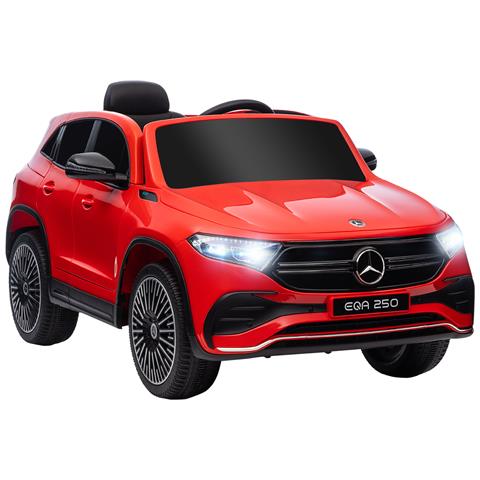 Macchina Elettrica Per Bambini 3-8 Anni Con Telecomando, Fari E Clacson, Rossa E Nera - Foto 1