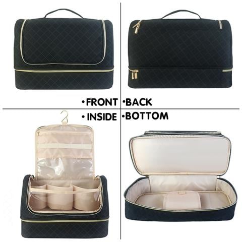 Borsa Da Viaggio Portatile Premium Per Piastra Per Capelli A Doppio Strato - Foto 5