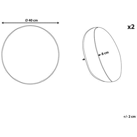 Set Di 2 Cuscini Swirl Candy Bouclé 40 X 40 Cm Rosso - Foto 7