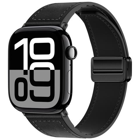 Cinturino Per Apple Watch In Vera Pelle Black L - Foto 1