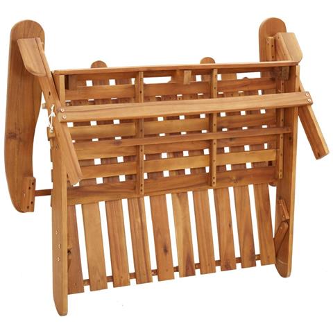 Set Salotto da Giardino Adirondack 2pz Legno Massello di Acacia - Foto 9