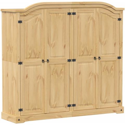 Armadio Corona 194x52x186 Cm In Legno Massello Di Pino - Foto 2