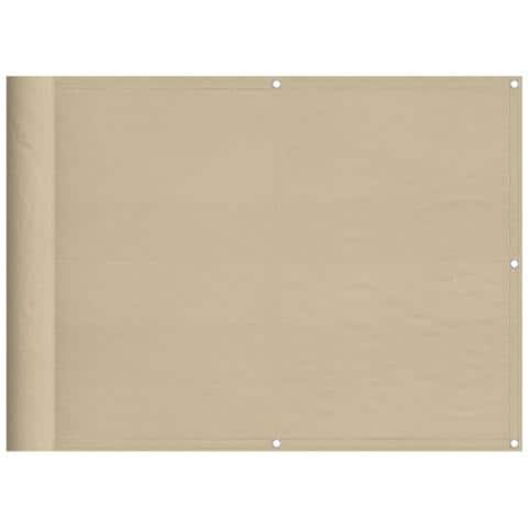 Paravento Da Balcone Beige 75x1000 Cm 100% Poliestere Oxford - Foto 2