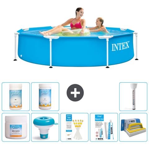 Piscina Fuori Terra - In Giro - 244x51 Cm - Blu - Include Accessori Coordinati - Foto 1