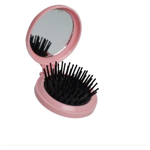 Pettine Pieghevole Compatto Con Cuscino D'aria E Specchietto Per Trucco Pink - Foto 1