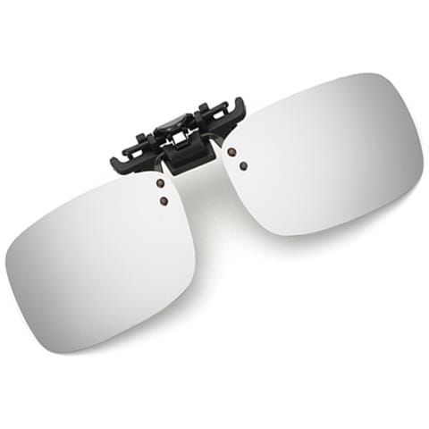 Grandi Occhiali Da Sole Clip-on Mercury Bianchi Per Occhiali Da Vista Silver - Foto 1