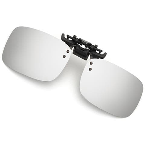 Grandi Occhiali Da Sole Clip-on Mercury Bianchi Per Occhiali Da Vista Silver - Foto 2