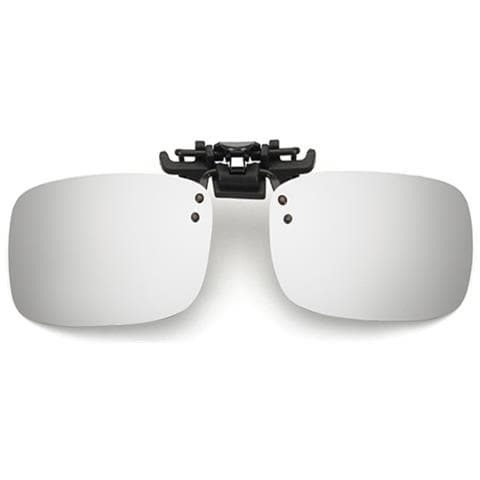 Grandi Occhiali Da Sole Clip-on Mercury Bianchi Per Occhiali Da Vista Silver - Foto 3