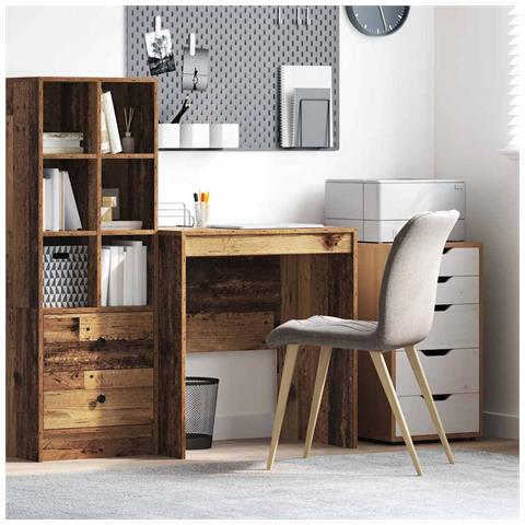 Scrivania Legno antico MDF 70 x 50 x 76 cm Semplice Scrivania - Foto 2
