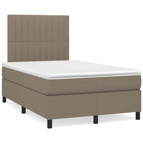 Giroletto a Molle con Materasso Tortora 120x190 cm in Tessuto - Foto 2