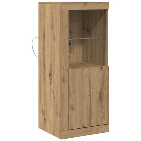 Mobile da salotto con luci LED Rovere Artigianale 41x37x100 cm - Foto 1