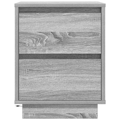 Comodini con Luci a LED 2 pz Grigio Sonoma 38x34x50 cm - Foto 9