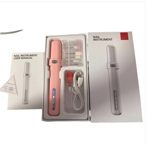Lima Elettrica Portatile Per Unghie - Lima Professionale Per Manicure E Pedicure Pink - Foto 1