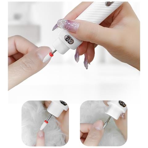 Lima Elettrica Portatile Per Unghie - Lima Professionale Per Manicure E Pedicure Pink - Foto 2