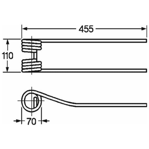 Dente Girello Attacco Inferiore Adattabile Galfrè 67/88 Filo 9,5 Confezione Da 5 Pezzi - Foto 1