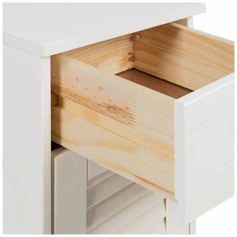 "Mobile da Bagno ""VIGO"" con Cassetto 37x34x80 cm in Legno Massello di Pino" - Foto 9