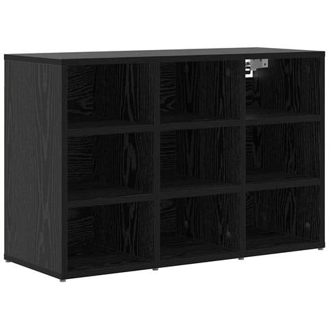 Scarpiera Rovere nero 77.5 x 30 x 51 cm Legno multistrato - Foto 1