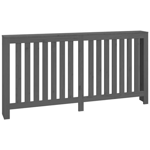 Copertura Termosifone Grigia 169x19x84 cm Legno Massello Pino - Foto 1