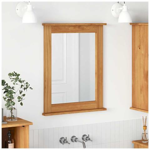 Specchio con specchio VIGO marrone ambrato 55.5 x 5 x 70 cm - Foto 2