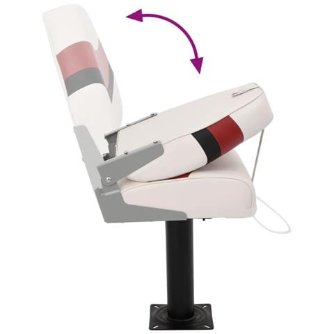 Set Sedile da Barca Pieghevole 4 pz con Schienale Alto - Foto 9