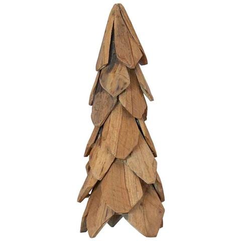Albero di Natale Marrone 50 cm Legno massello di teak - Foto 1