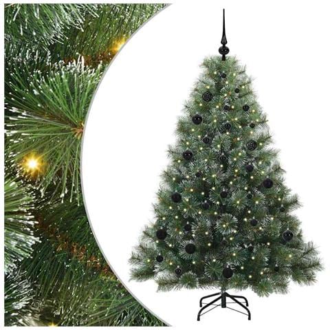 Albero di Natale artificiale con 150 LED Verde 150 cm PE e PVC - Foto 1