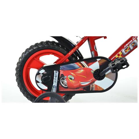 Sch Cars 12'' - Bicicletta Per Bambini (3-5 Anni), Ruote 12'', Telaio Acciao, Con Accessori - Colore Rosso - Foto 2