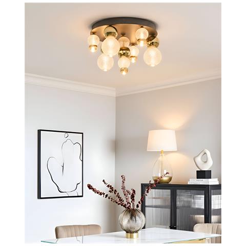 Lampadario A Led Sora Vetro Oro - Foto 1