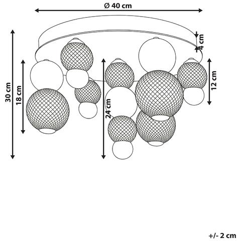 Lampadario A Led Sora Vetro Oro - Foto 7