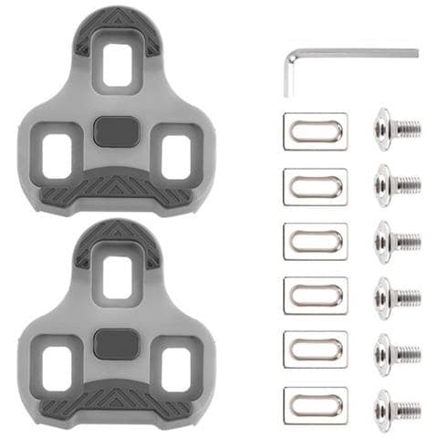 Tacchette Per Pedali Bici Galleggianti A 4.5 Gradi In Tpu Antiscivolo - Nylon E Tpu, Grigio - Foto 1