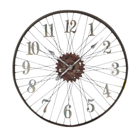 21457 orologio da parete e da tavolo Orologio meccanico Rotondo Metallico, Legno - Foto 1