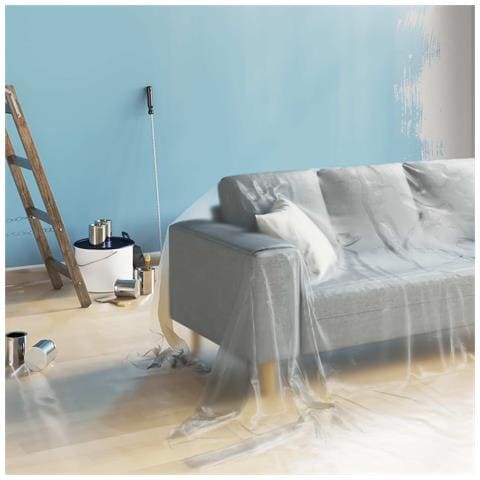 Foglio antipolvere 6 pcs Trasparente 400 x 500 cm HDPE - Foto 2