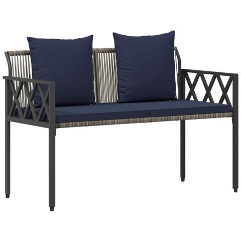 Panchine da esterno 2 -Seater 116 x 56 x 75 cm polyrattan - Foto 1
