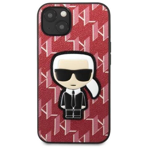 Karl Lagerfeld Klhcp13spmnikpi Iphone 13 Mini 5,4 Custodia Rossa /rossa Monogram Ikonik Patch - Foto 7