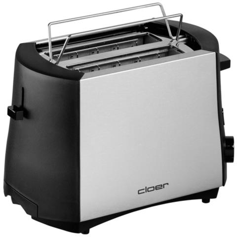 Tostapane 3419 a 2 Fette Potenza 900 W Colore Acciaio Inox / Nero - Foto 1