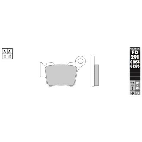 Pastiglie Freno Sinterizzate Off Road Ktm / Hsq 291 Posteriore - Foto 1