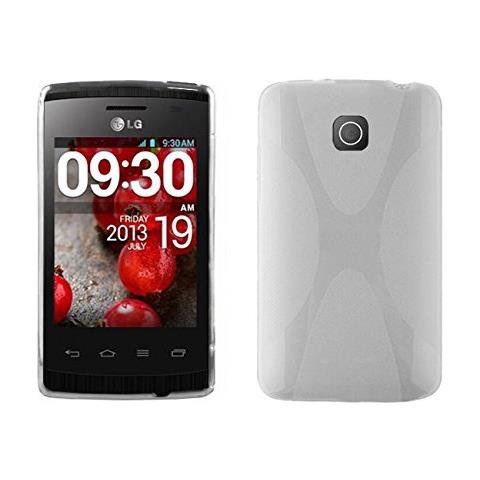 Custodia Compatibile Con Lg Optimus L1 (2.gen.) In Magnesio Bianco - Coperchio Protettivo In Silicone Tpu Flessibile - Foto 1