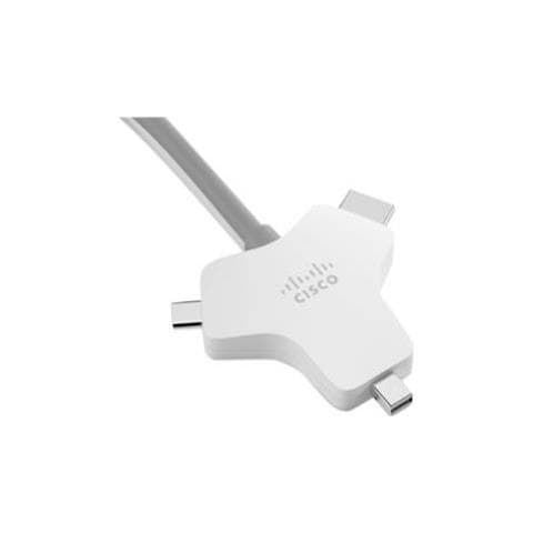 Cisco CAB-HDMI-MUL4K-2M= cavo e adattatore video 2,5 m HDMI tipo A (Standard) HDMI + Mini DisplayPort + USB Type-C Argento - Foto 1