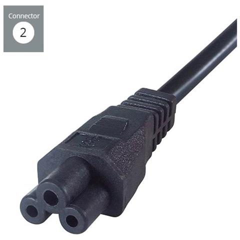 27-0305 Cavo Di Alimentazione Nero 1 M (1m Black Laptop Pwr Crd 3 Slot - Uk Bs-1363 To C5 Leaf Pwr Cbl) - Foto 3