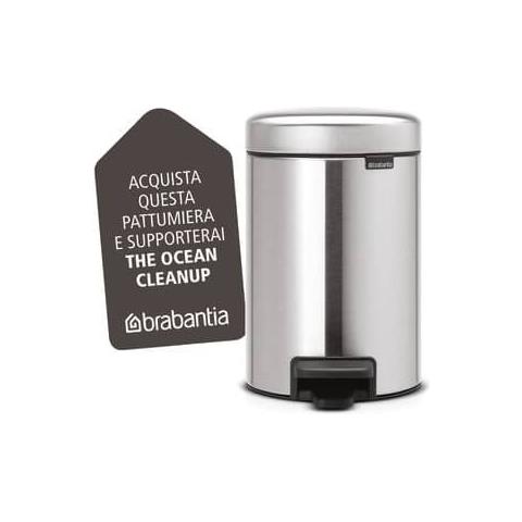 Pattumiera A Pedale Pedal Bin New Icon 17x23,5x26,5 Cm Inox Satinato 3 Litri - 113222 - Foto 1